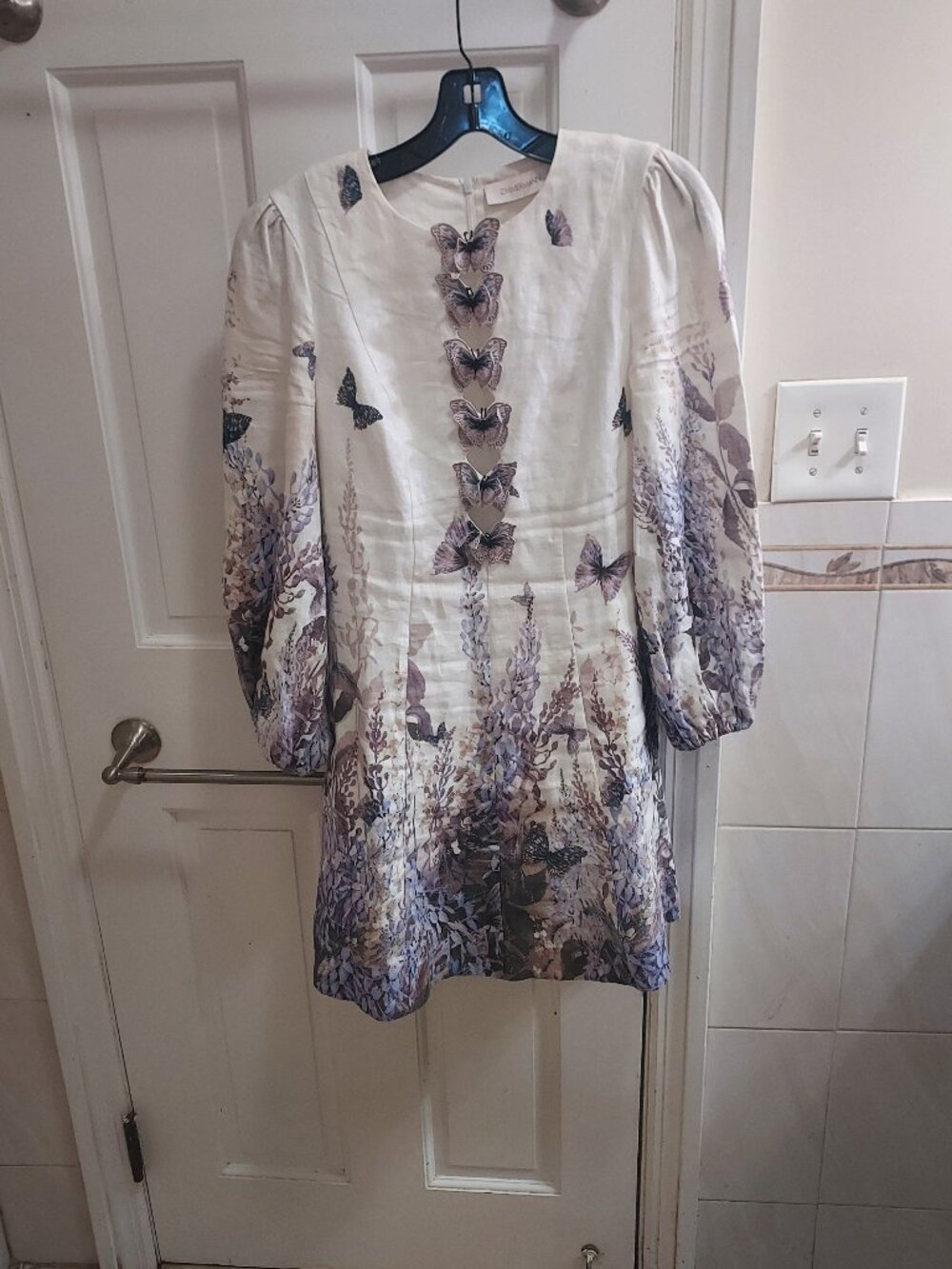 Zimmermann Butterfly Linen Wild Botanica Dress